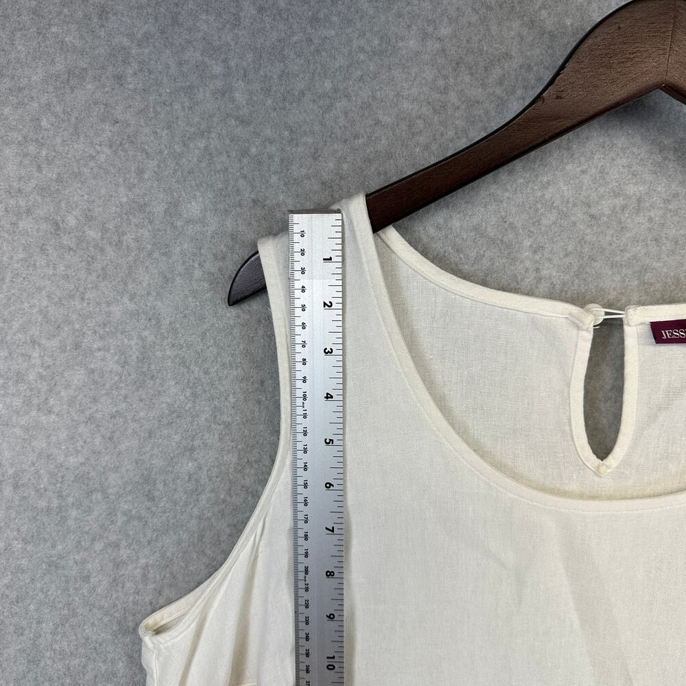 Jessica London Dress Womens Size 18 White Sleeveless Scoop Neck Tank Pullover - Picture 8 of 10